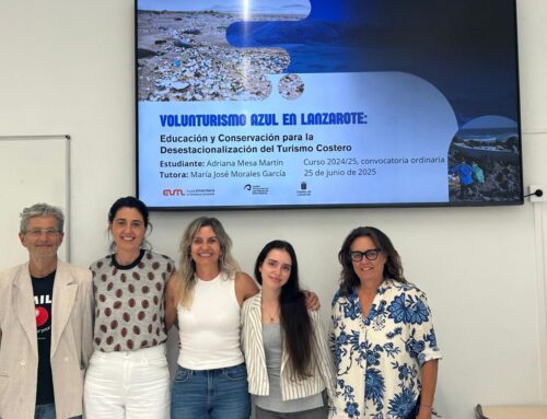 Adriana defiende con éxito su TFG sobre volunturismo azul en Lanzarote