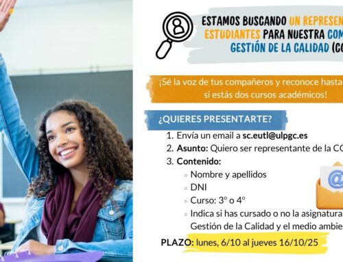 Necesitamos un representante de estudiantes para nuestra Comisión de Gestión de Calidad
